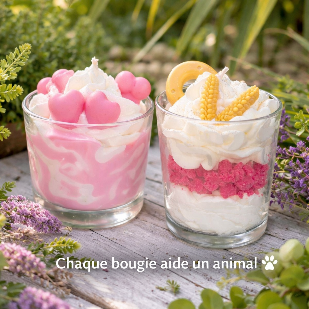Bougie Solidaire Le Bonheur des Sabots Cerise noire – 5€ reversés