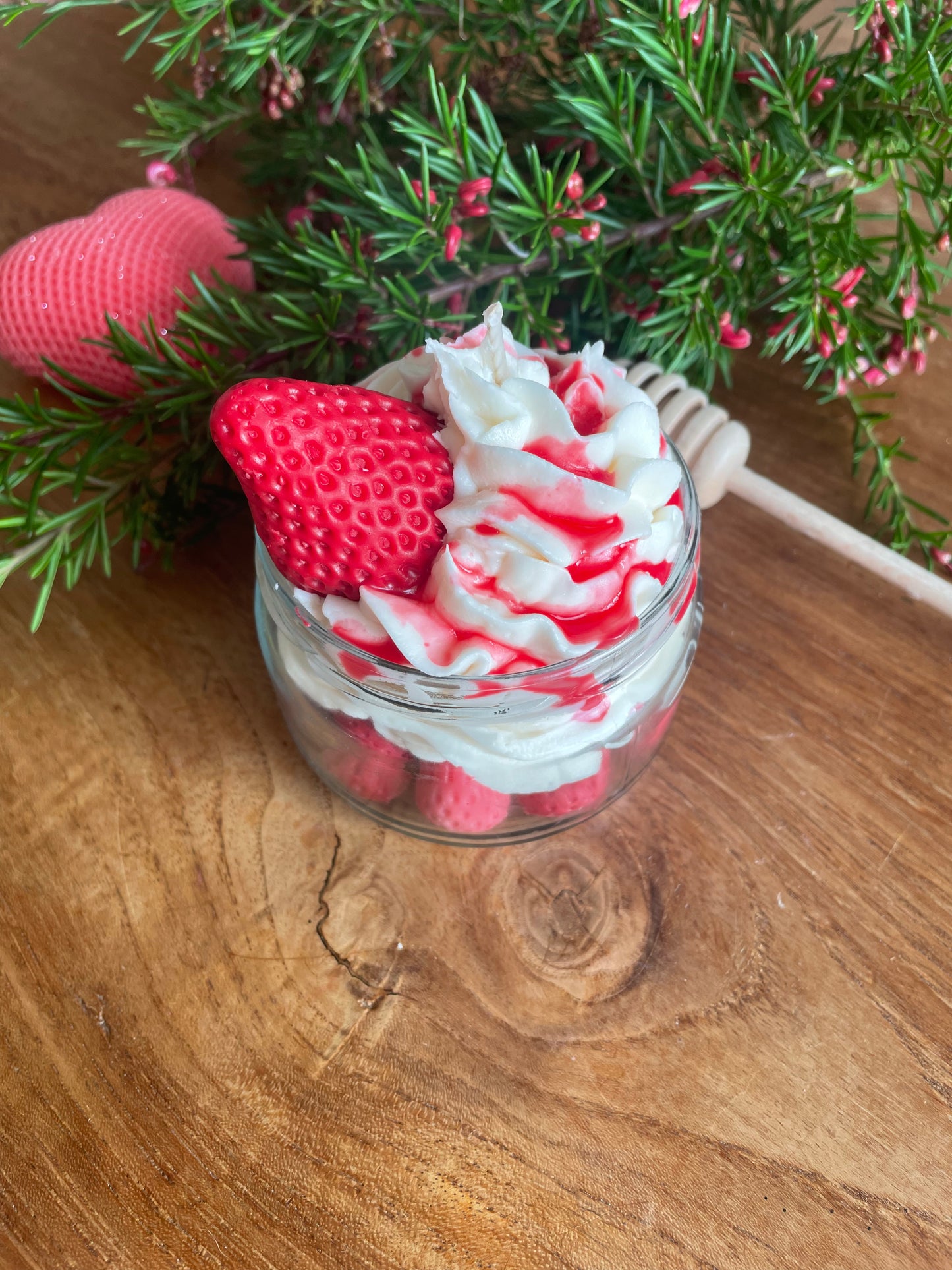 Bougie gourmande Parfum "Fraise des bois"