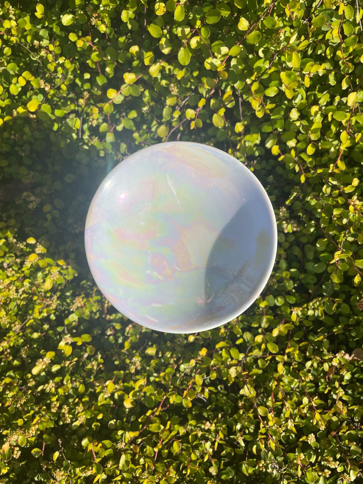 Brûle parfum en céramique blanc perle