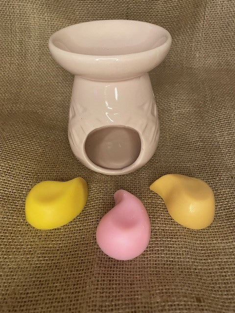 Brûle parfum en céramique rose Eden Pastel