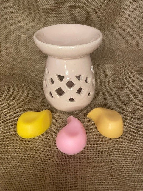 Brûle parfum en céramique rose Eden Pastel