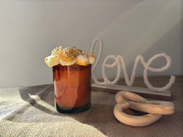 Bouquet bougie et fondants "Jasmin" - Amoureusement bougie