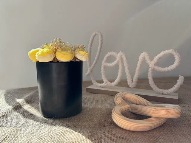 Bouquet bougie et fondants "Monoï " - Amoureusement bougie