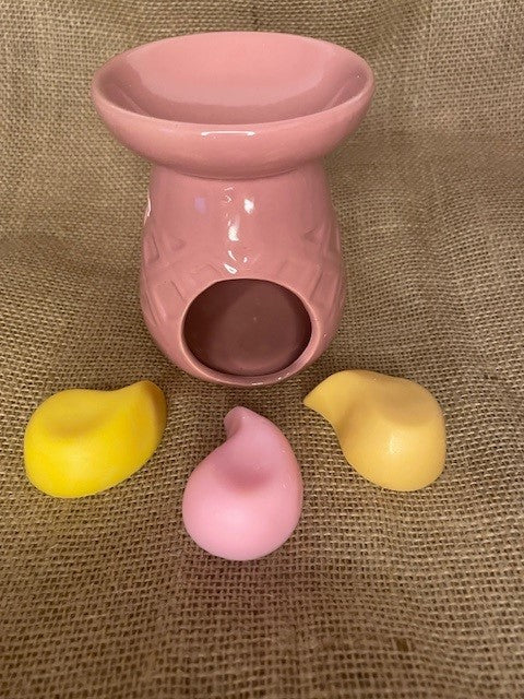 Brûle parfum en céramique vieux rose Eden Pastel