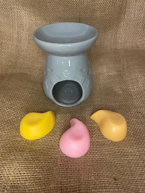 Brûle parfum en céramique gris Eden Pastel