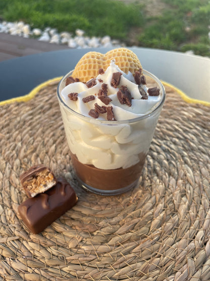 Bougie Chocolat Cacahuète Gourmande – Parfum Pâtisserie