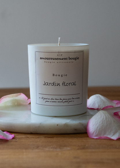 Bougie  Parfum  "Jardin floral"