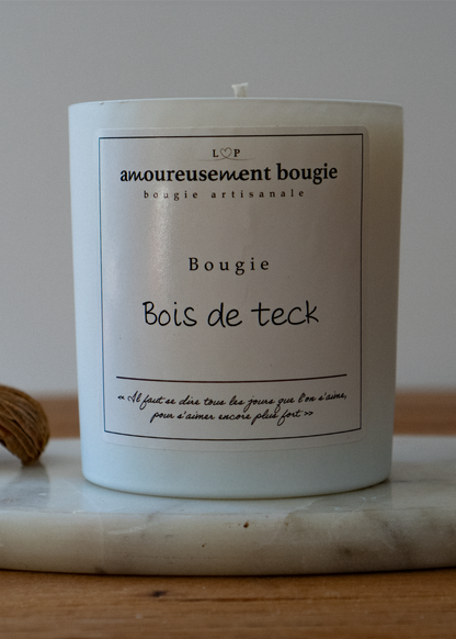 Bougie Parfum  "Bois de Teck"