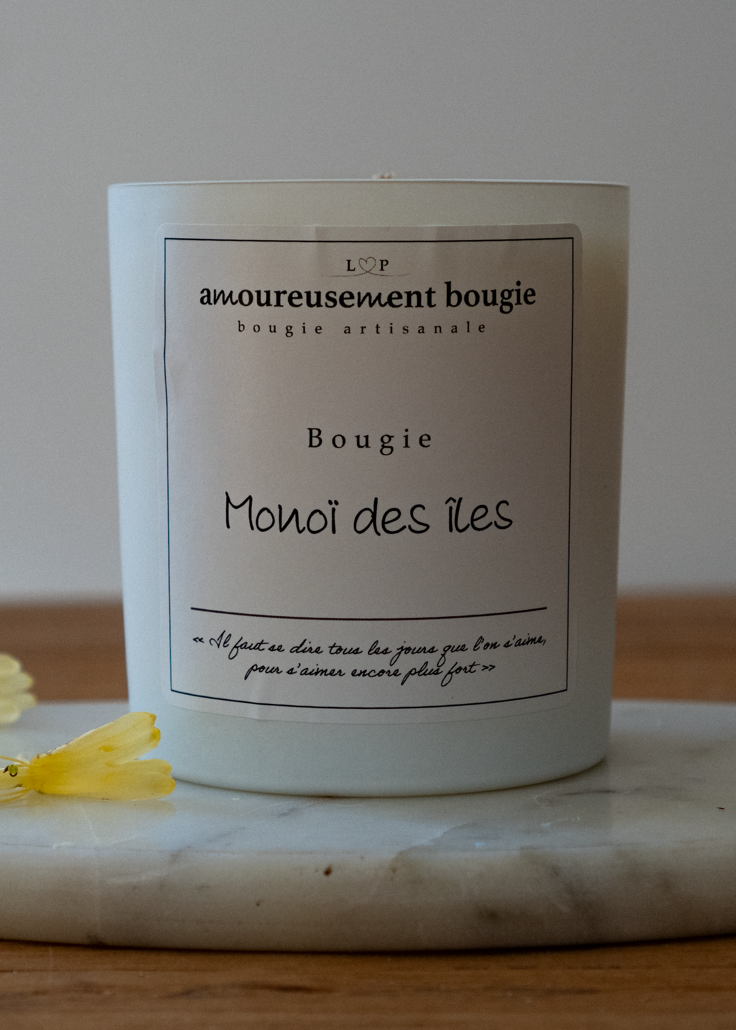 Bougie Parfum "Monoï des îles "