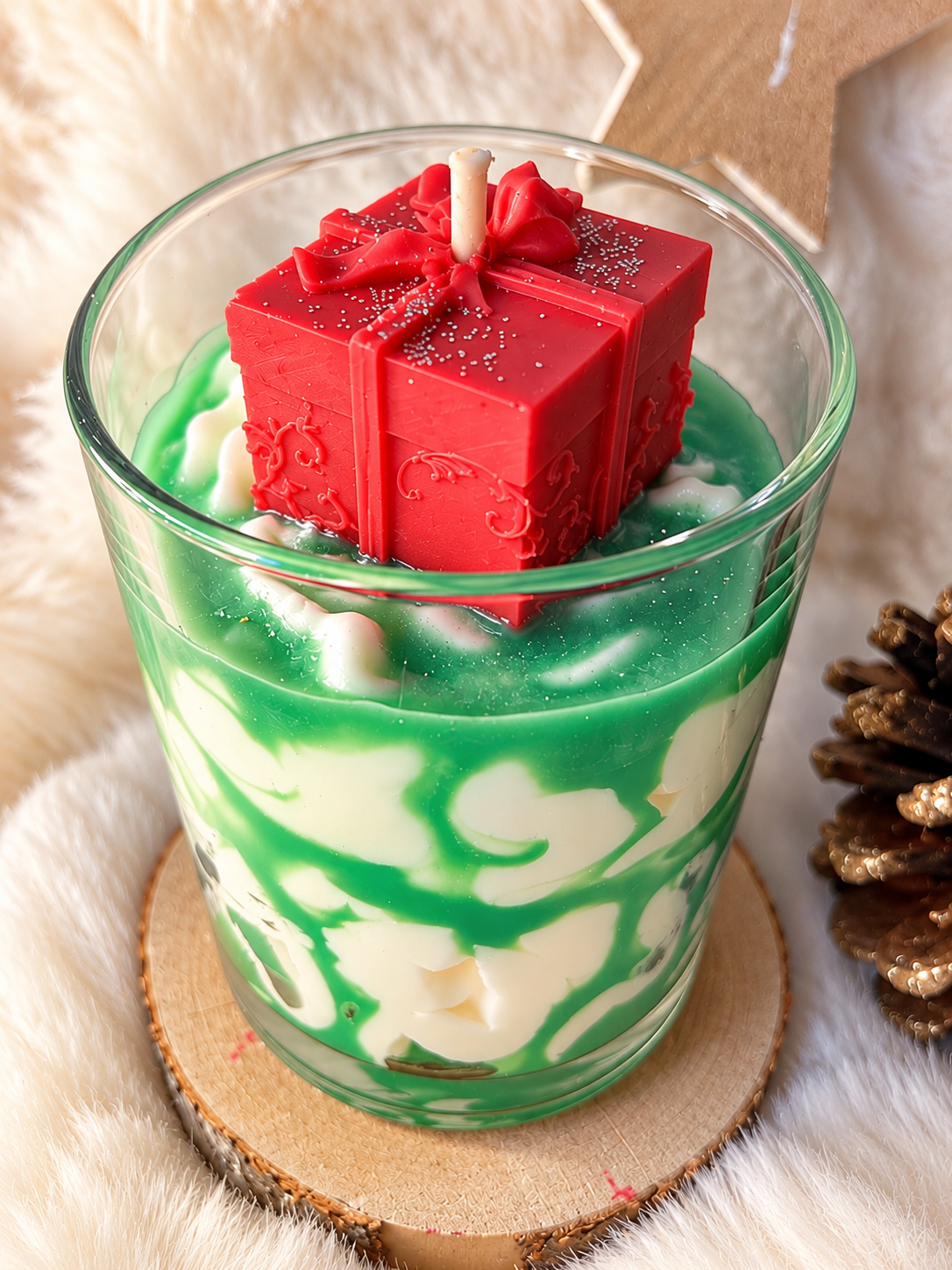 Bougie Sapin de Noël – Parfum Boisé et Résineux