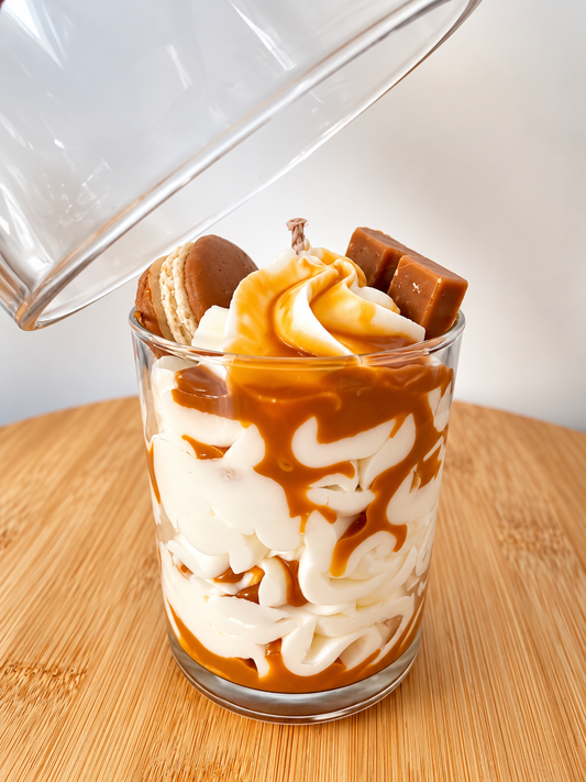 Bougie parfumée caramel beurre salé – senteur gourmande sucrée