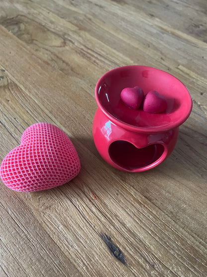 Brûle parfum rouge coeur ❤️ - Amoureusement bougie