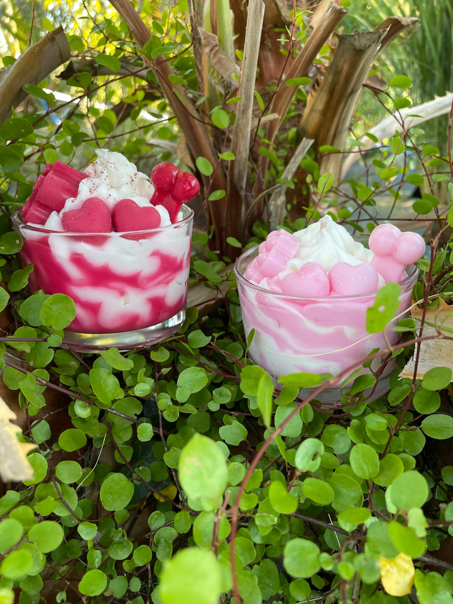 Bougie gourmande solidaire R.P.A  Parfum "Pommes d'amour"