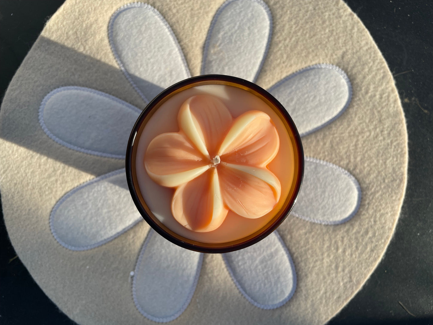 Bougie Fleur Parfum "Fleur d'oranger"