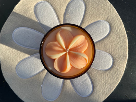 Bougie Fleur Parfum "Fleur d'oranger"