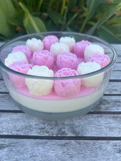 Bougie Fleurie XXL – Jardin Floral Édition limitée Amoureusement bougie