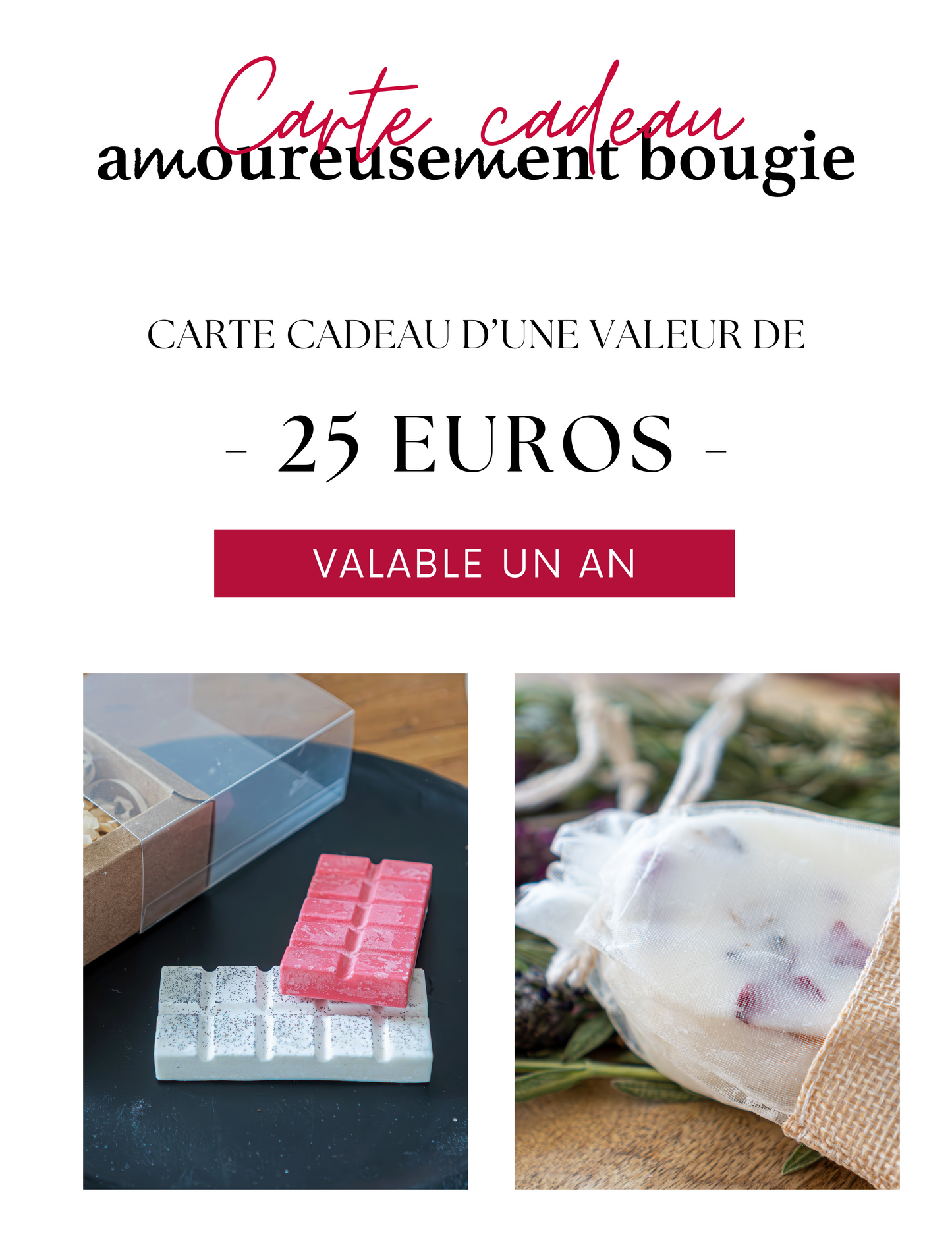 Carte cadeau - Amoureusement bougie