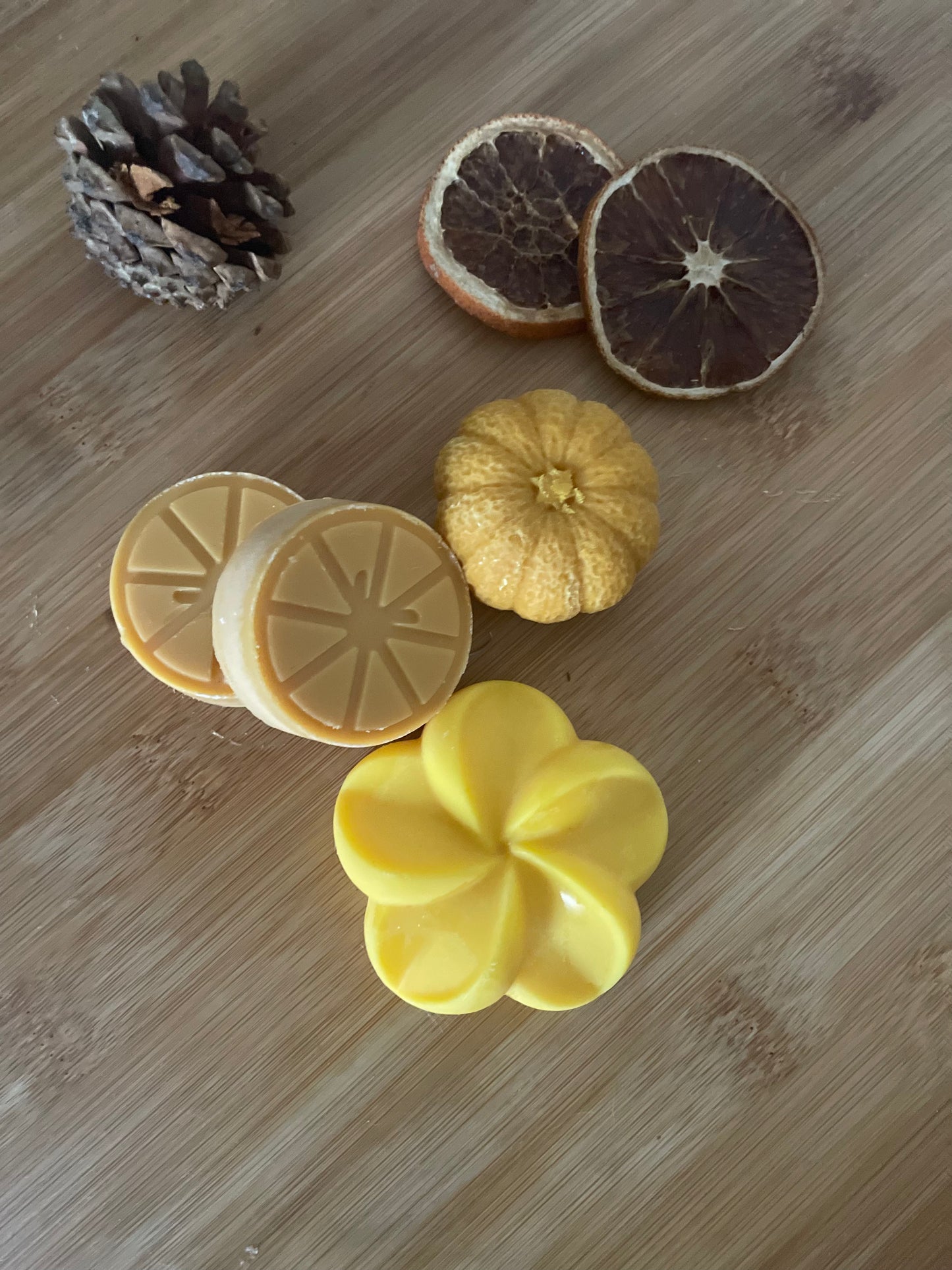Fondants  " Parfum du sud " Lot de 4  Parfums " Fleur d'oranger, Orange épicé , Mandarine "