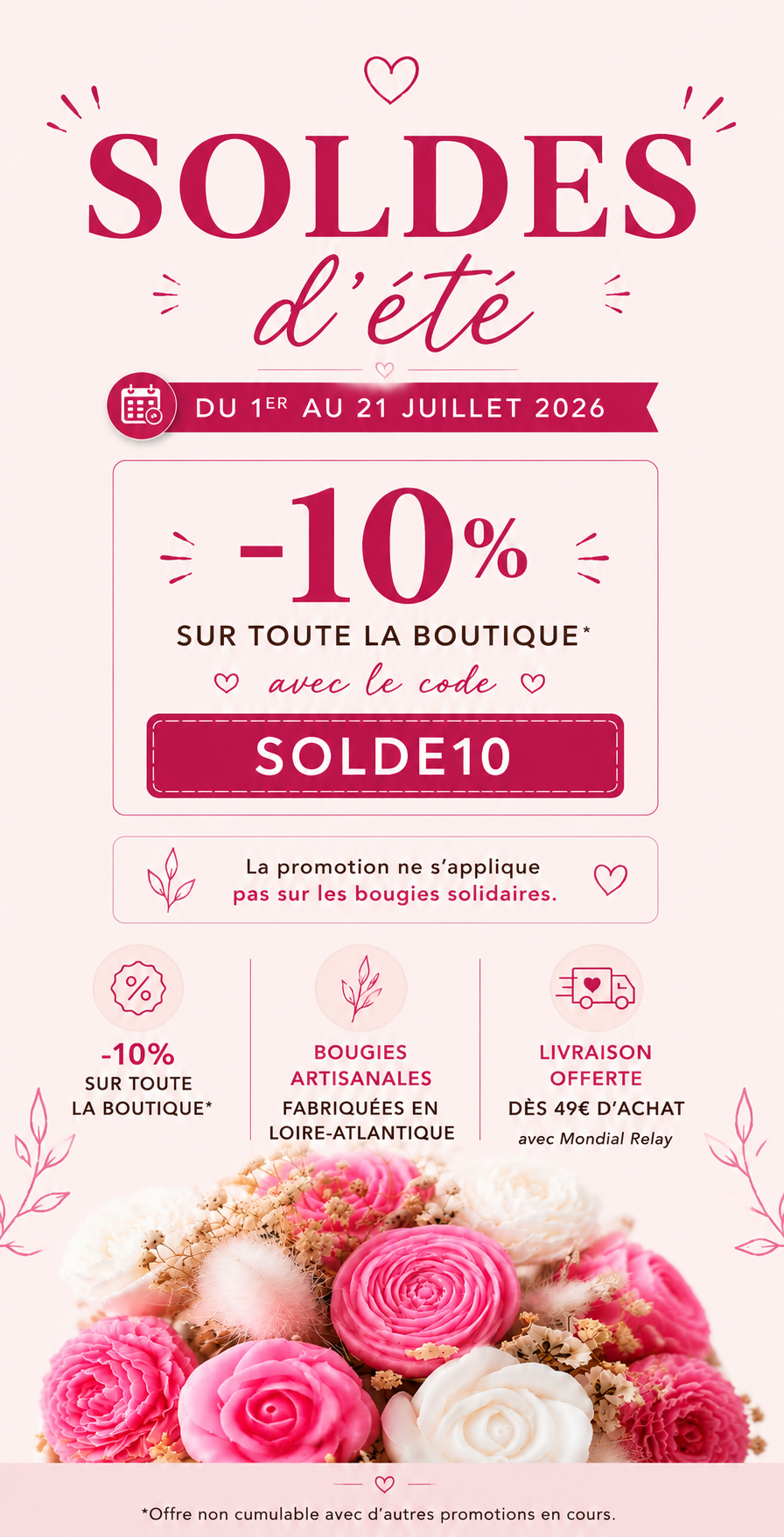 Bougie parfumée Vanille des Îles – senteur chaude et envoûtante Amoureusement bougie