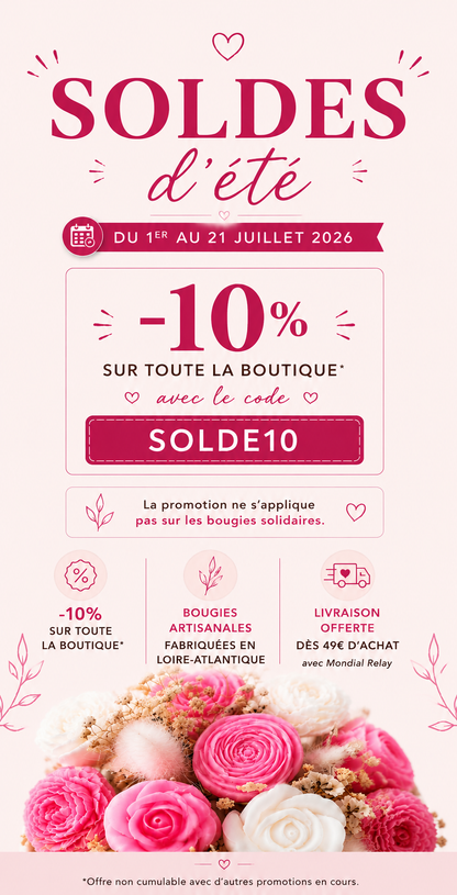 Bougie parfumée Vanille des Îles – senteur chaude et envoûtante Amoureusement bougie