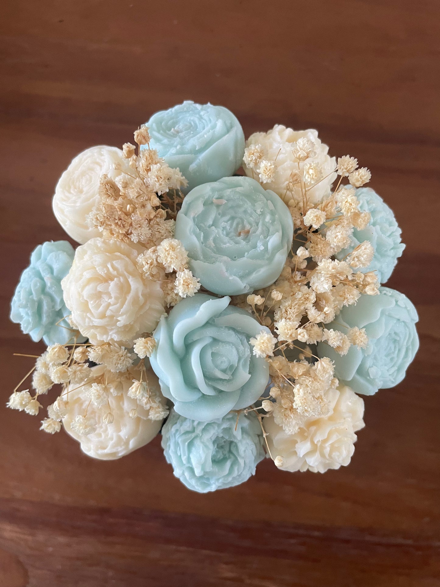 Bouquet bougie et fondants "Crème de soin"