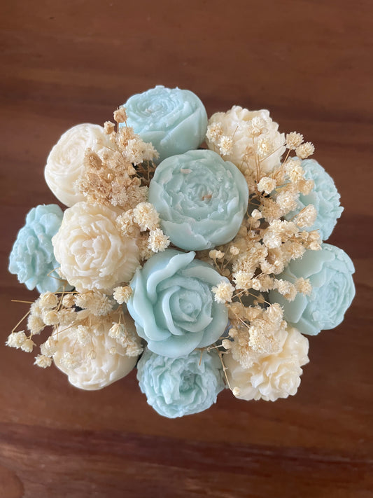 Bouquet bougie et fondants "Crème de soin"