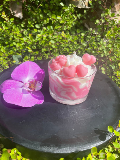 Bougie gourmande solidaire R.P.A  Parfum "Fleurs des Îles"