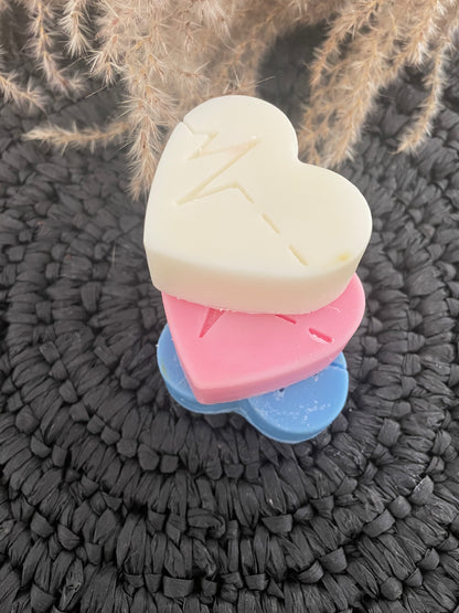 Fondants grands modèles  " Tout doux " Lot de 3  Parfums " Savon doux, Crème de soin, Fleur de coton "