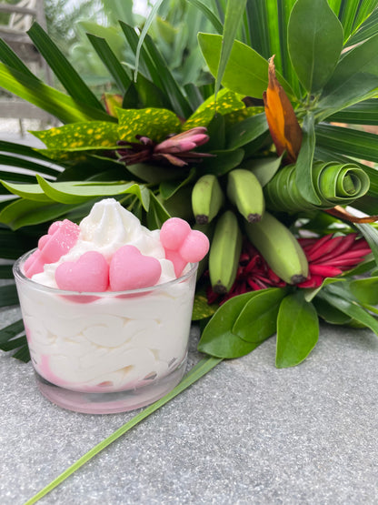 Bougie gourmande solidaire R.P.A  Parfum "Fleurs des Îles"