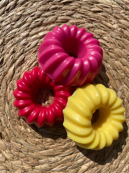Fondants grands modèles  " Les fleuris" Lot de 3  Parfums "Coquelicot, Rose vanillée, Pivoine"