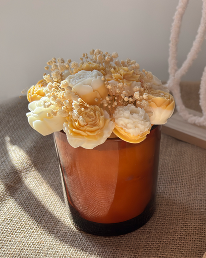 Bouquet bougie et fondants  "Jasmin"