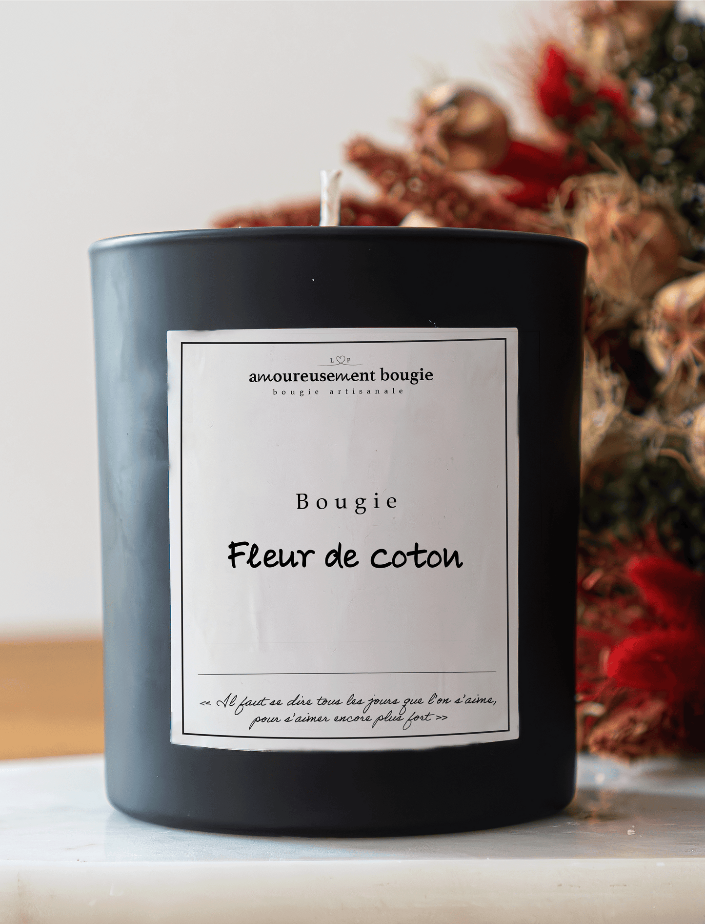 Bougie Parfum "Fleur de coton"